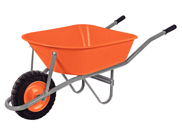 Carretilla Plastica, 55 Lts, Rueda Maciza