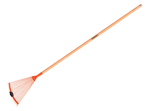 Escoba Metálica Regulable, 22 Dientes, Mango De Madera 120 Cm Desmontado