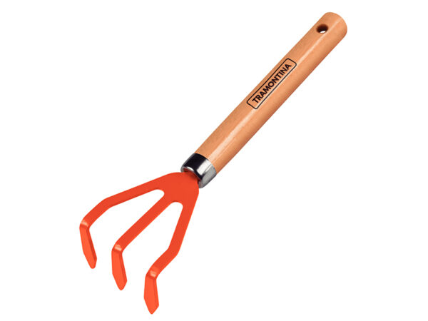 Rastrillo De Mano 3D Mango Madera