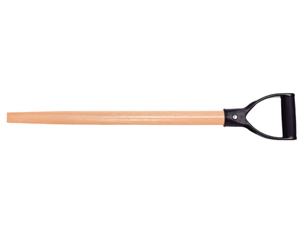 Mango De Madera 71 Cm Para Pala, Punta Cónica, Empuñadura Plástica Recta